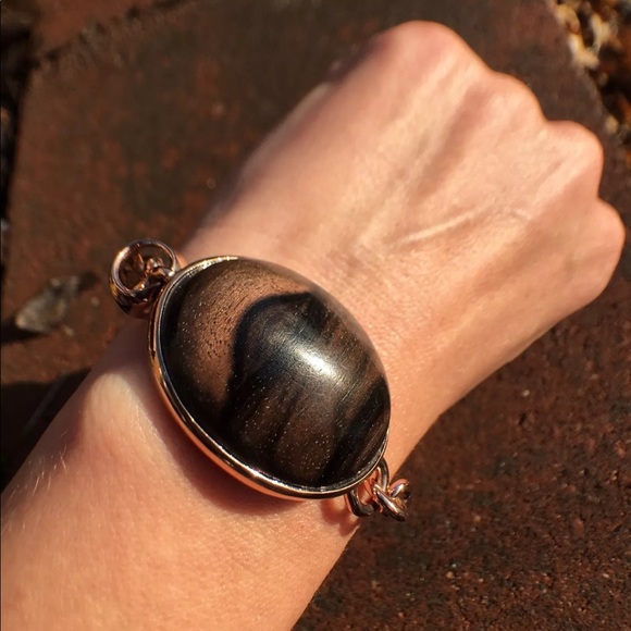 Di Modolo 18k Rose Gold Silver Bangle Bracelet - Picture 4 of 7